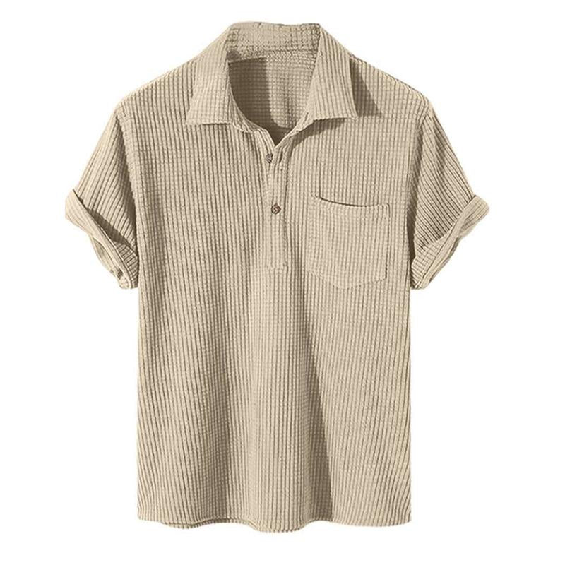Herren Polo T-Shirt mit Kragen und Brusttasche - BerlinGlamour