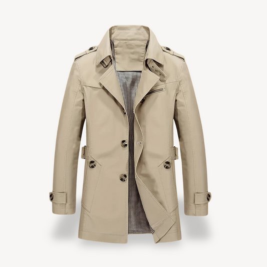Herren-Trenchcoat aus Baumwollmischung | Loravelle 0