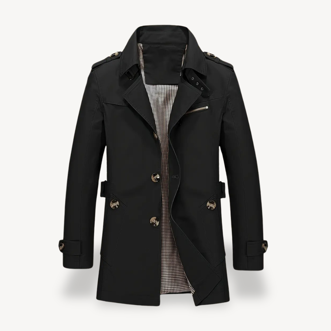 Herren-Trenchcoat aus Baumwollmischung | Loravelle 1