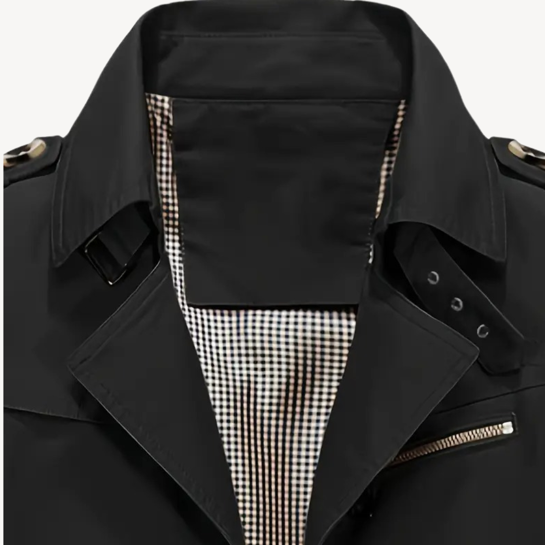 Herren-Trenchcoat aus Baumwollmischung | Loravelle 2