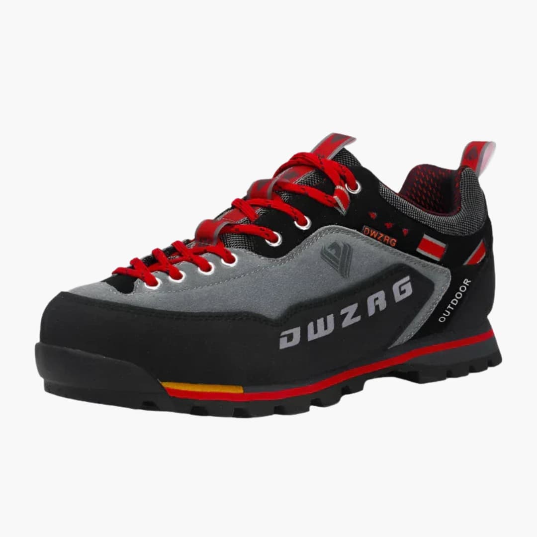 Herren-Wanderschuhe mit Schnürverschluss und strukturierter Außensohle 0