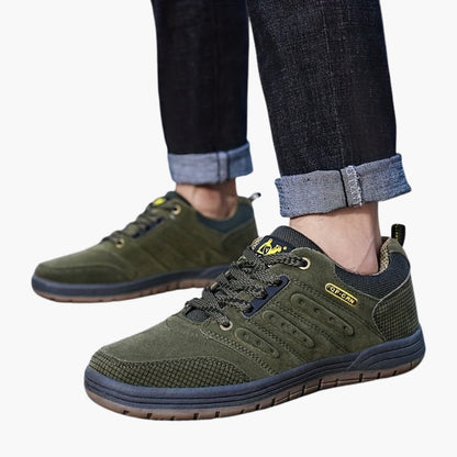 Herren-Wanderschuhe mit Schnürverschluss und strukturierter Außensohle 1