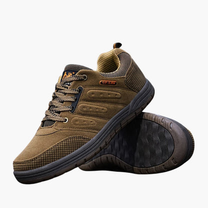 Herren-Wanderschuhe mit Schnürverschluss und strukturierter Außensohle 4
