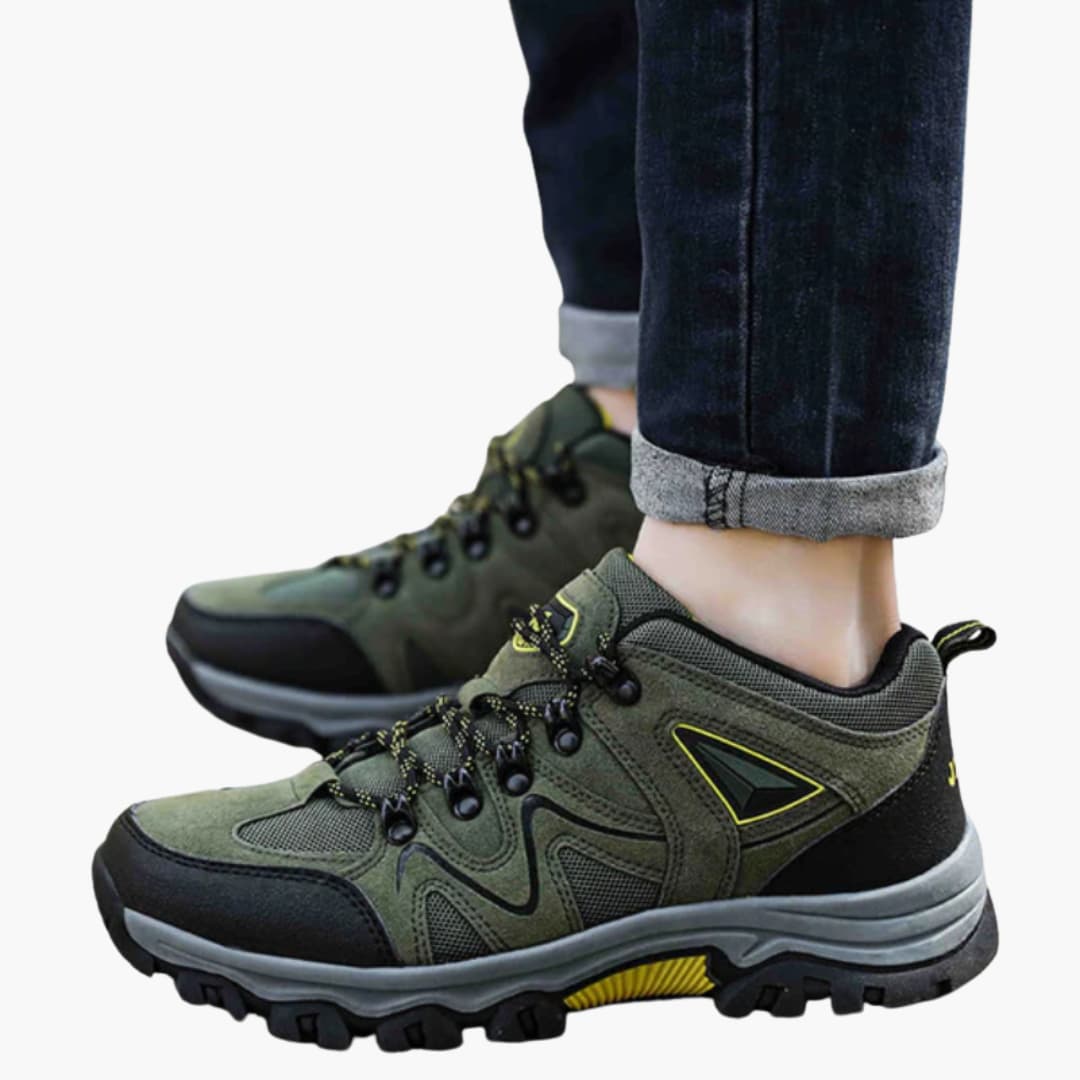 Herren-Wanderschuhe mit Schnürverschluss und strukturierter Außensohle 4