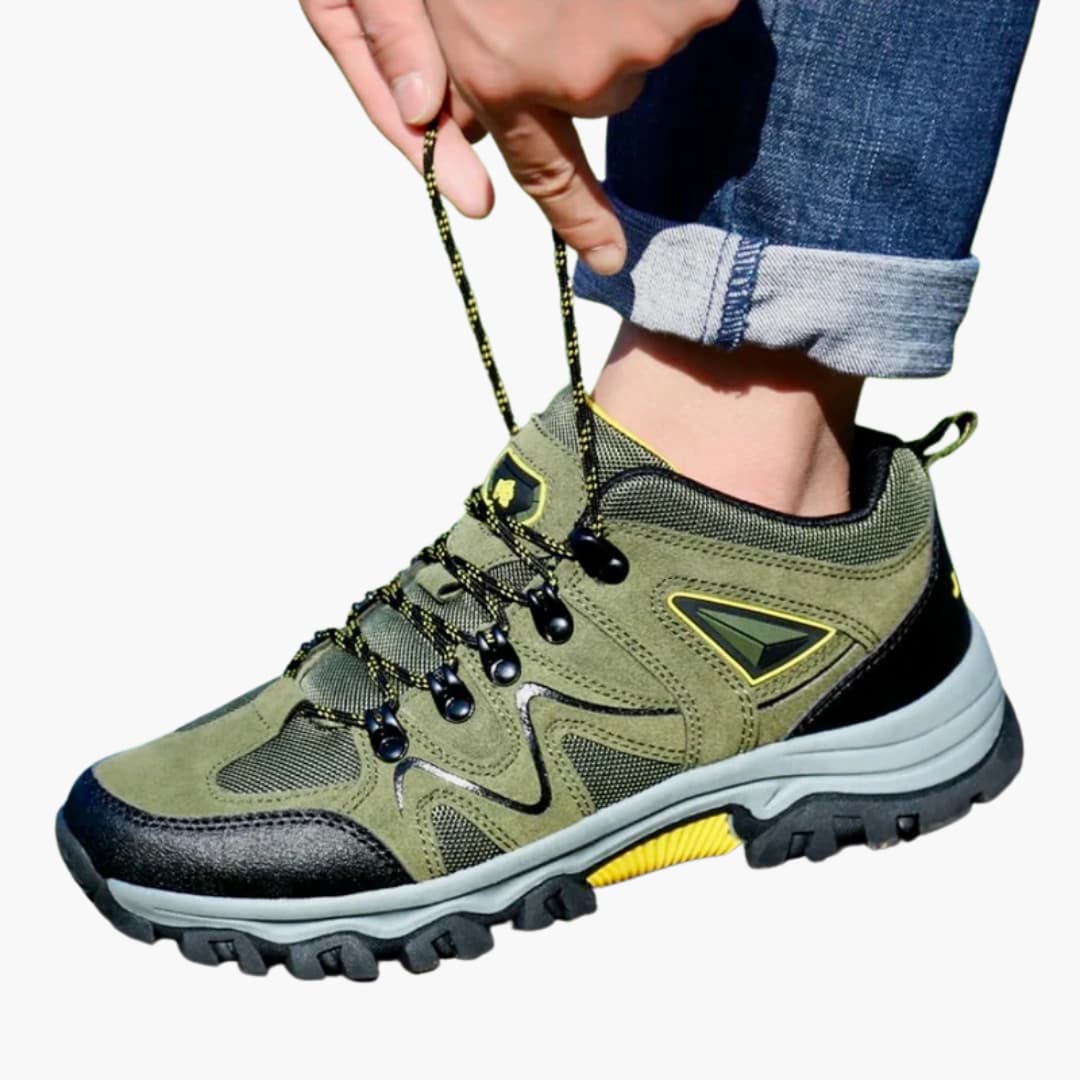 Herren-Wanderschuhe mit Schnürverschluss und strukturierter Außensohle 5