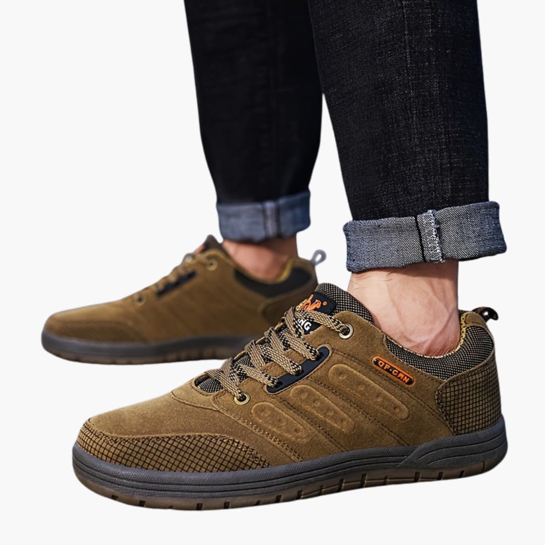 Herren-Wanderschuhe mit Schnürverschluss und strukturierter Außensohle 6