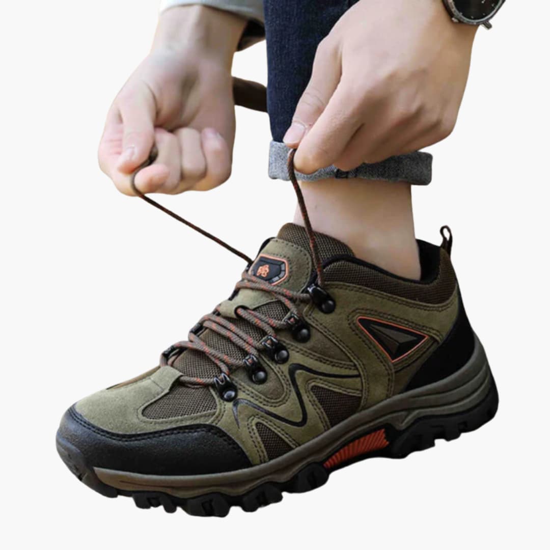 Herren-Wanderschuhe mit Schnürverschluss und strukturierter Außensohle 7