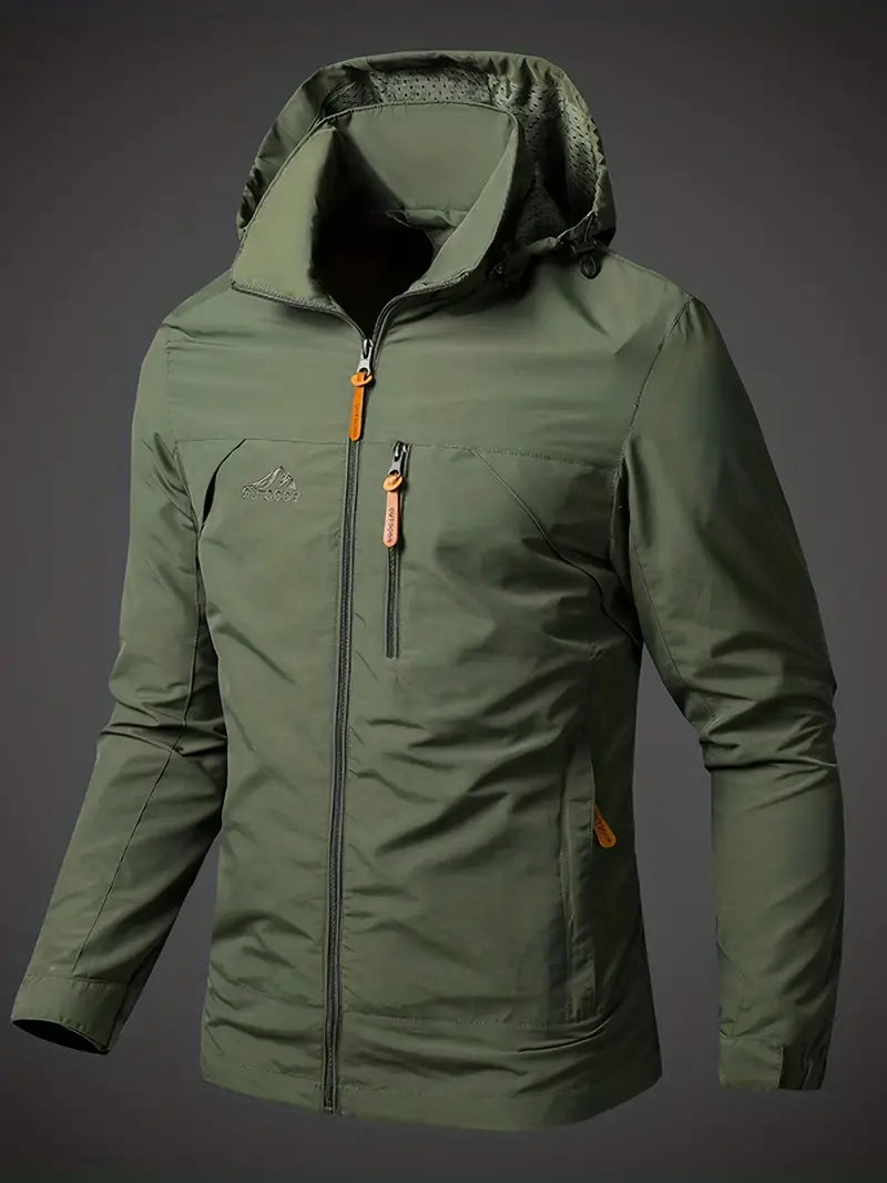 Wasserdichte Herren Windjacke mit Kapuze Outdoor - BerlinGlamour