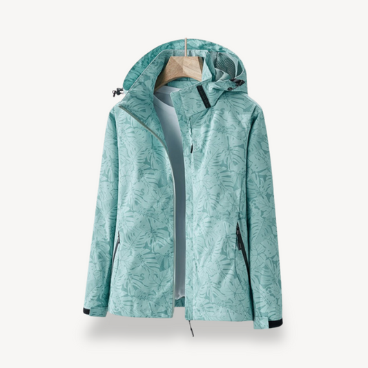Herren-Windjacke mit Blumendruck | Loravelle 0
