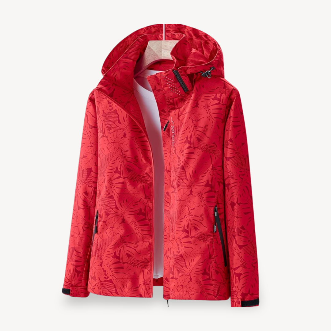 Herren-Windjacke mit Blumendruck | Loravelle 4