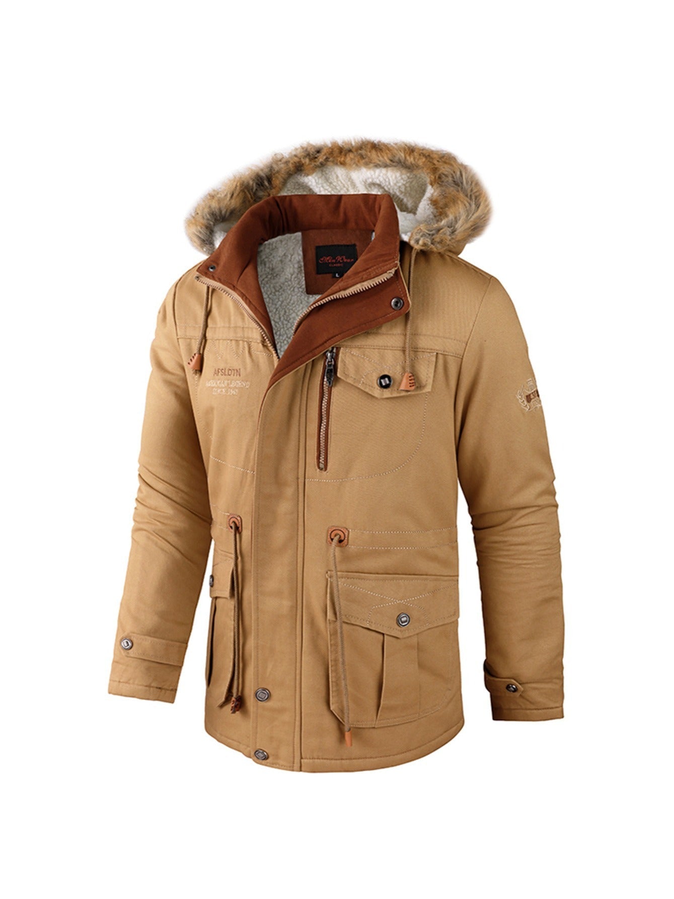 Herren Winterparka Warm Mit Kapuze - BerlinGlamour