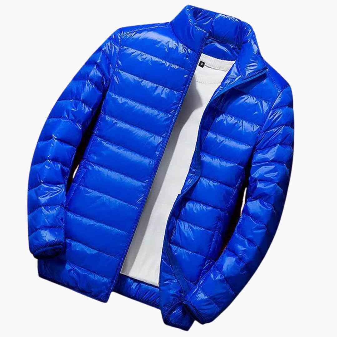 Herren-Winterjacke mit Kapuze und Steppdesign 2