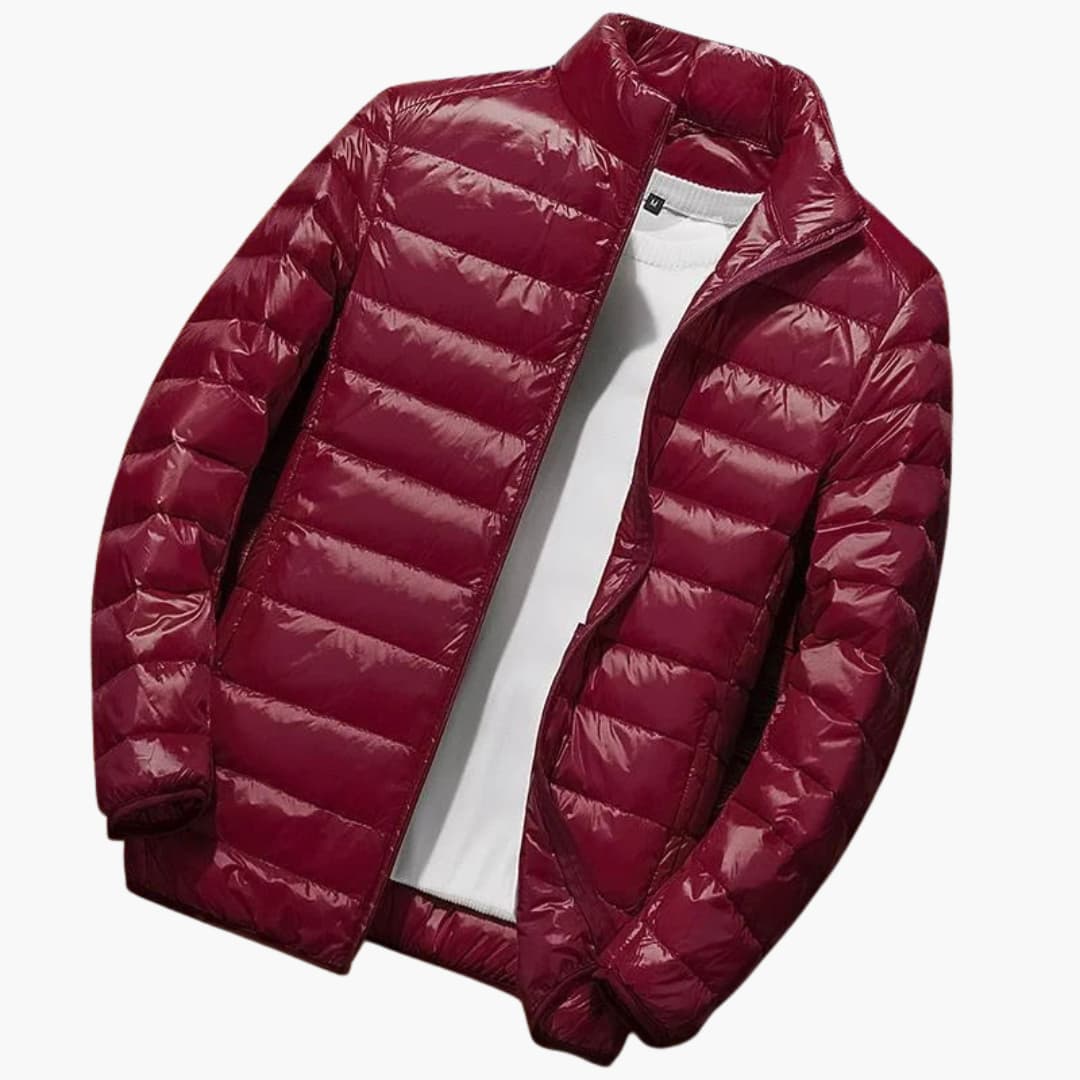 Herren-Winterjacke mit Kapuze und Steppdesign 3
