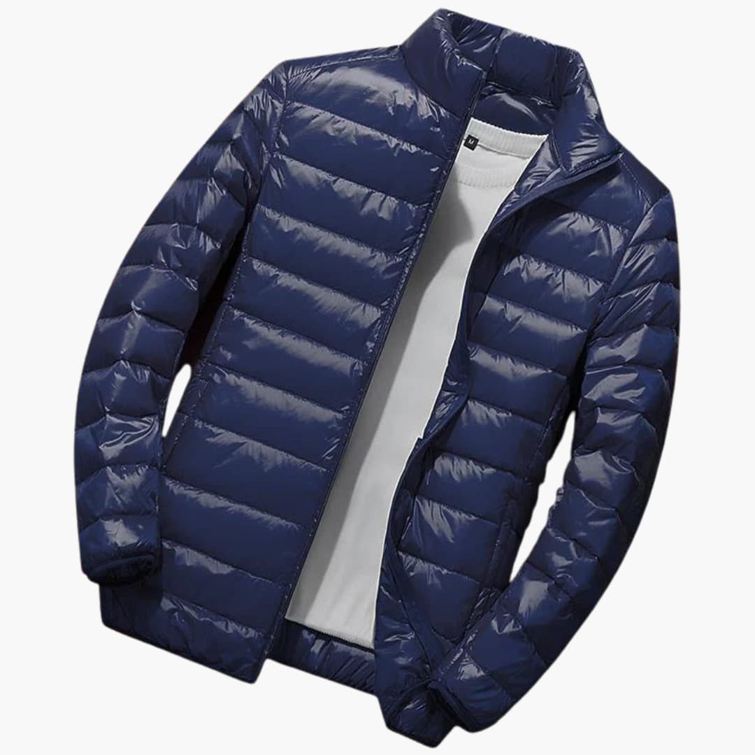 Herren-Winterjacke mit Kapuze und Steppdesign 6