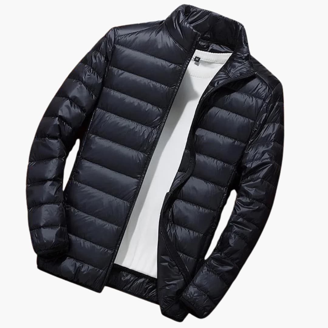 Herren-Winterjacke mit Kapuze und Steppdesign 7