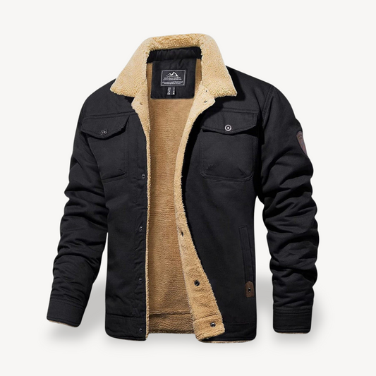 Herren-Winterjacke mit Sherpa-Futter | Loravelle 0