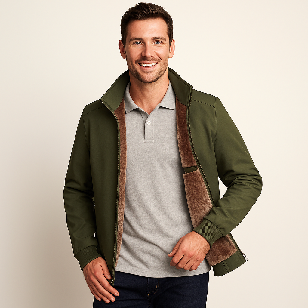 Herren-Winterjacke mit Sherpa-Futter | Loravelle 1