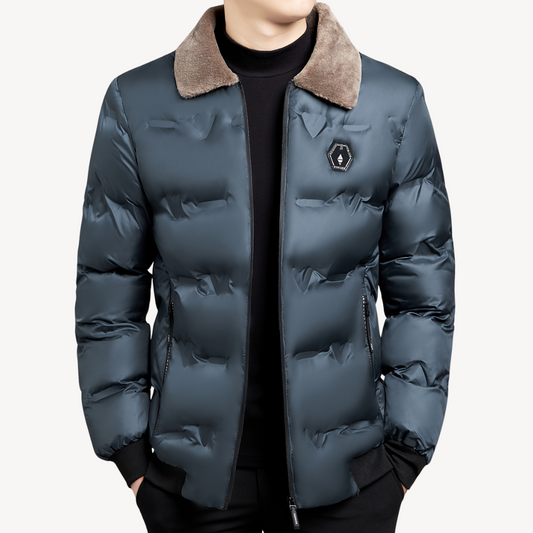 Herren-Winterparka mit Kunstpelzkapuze | Loravelle 0