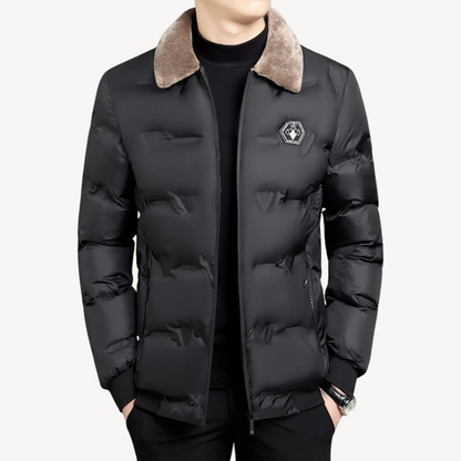 Herren-Winterparka mit Kunstpelzkapuze | Loravelle 1