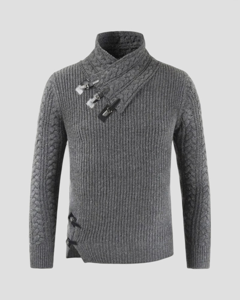 Herren-Winterpullover mit Schnallendetail 1
