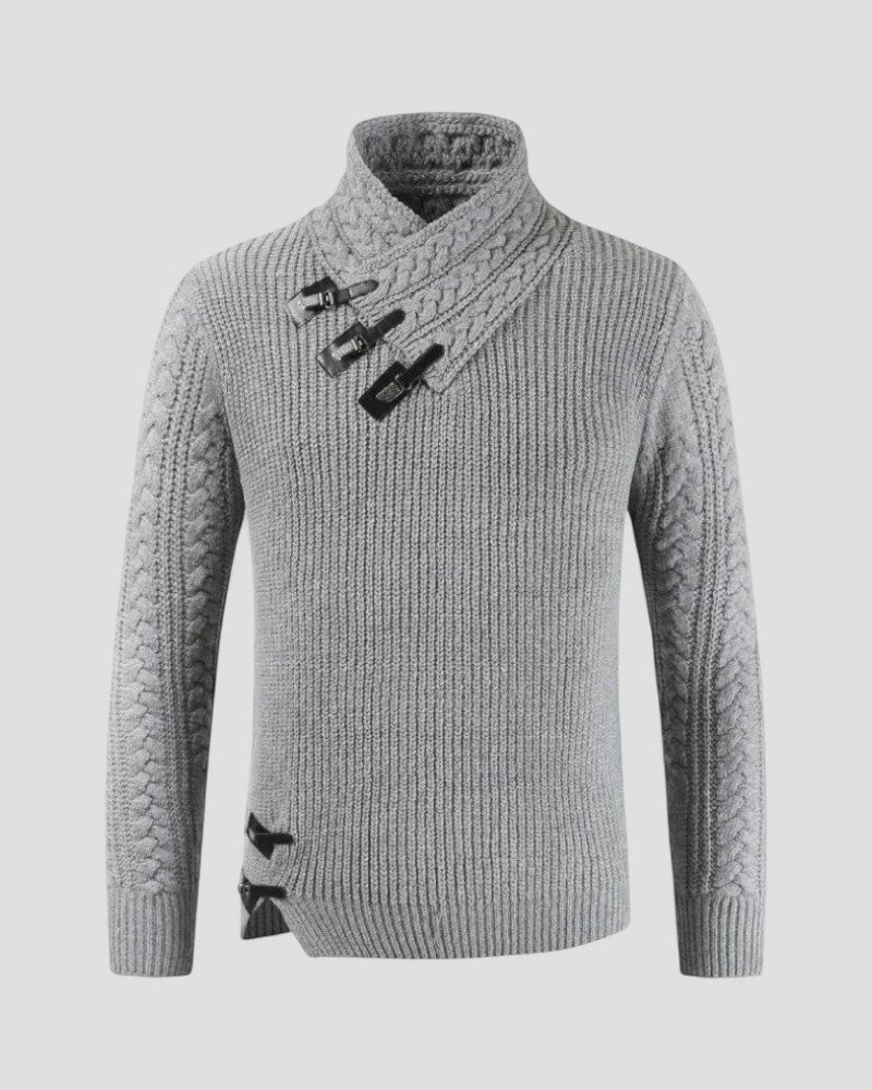Herren-Winterpullover mit Schnallendetail 2