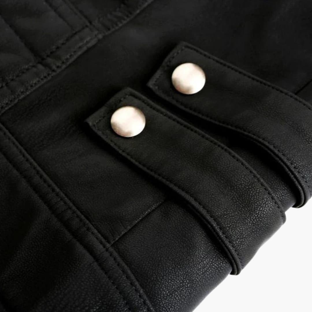Herren-Zip-Jacke mit gesteppten Ärmeln und Kontraststreifen 2