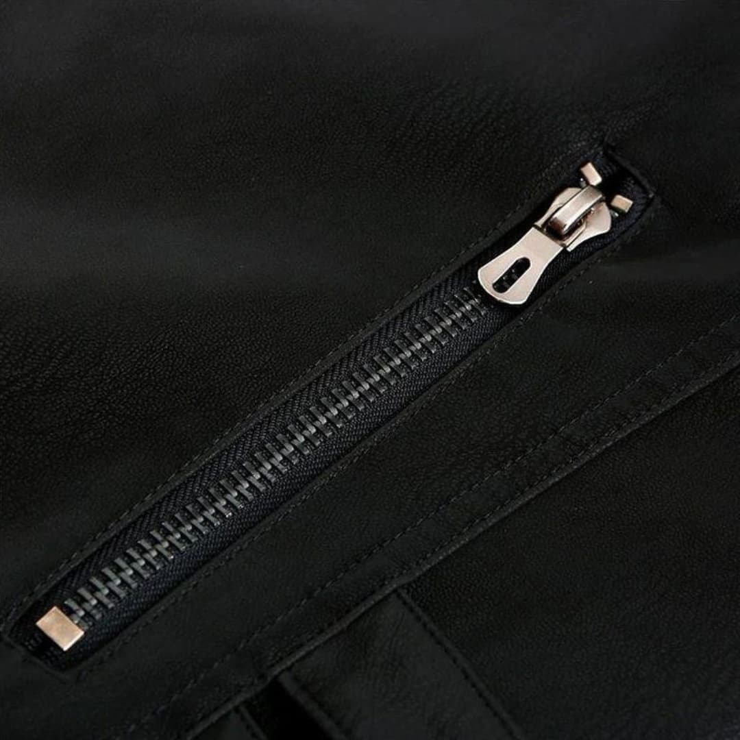 Herren-Zip-Jacke mit gesteppten Ärmeln und Kontraststreifen 4