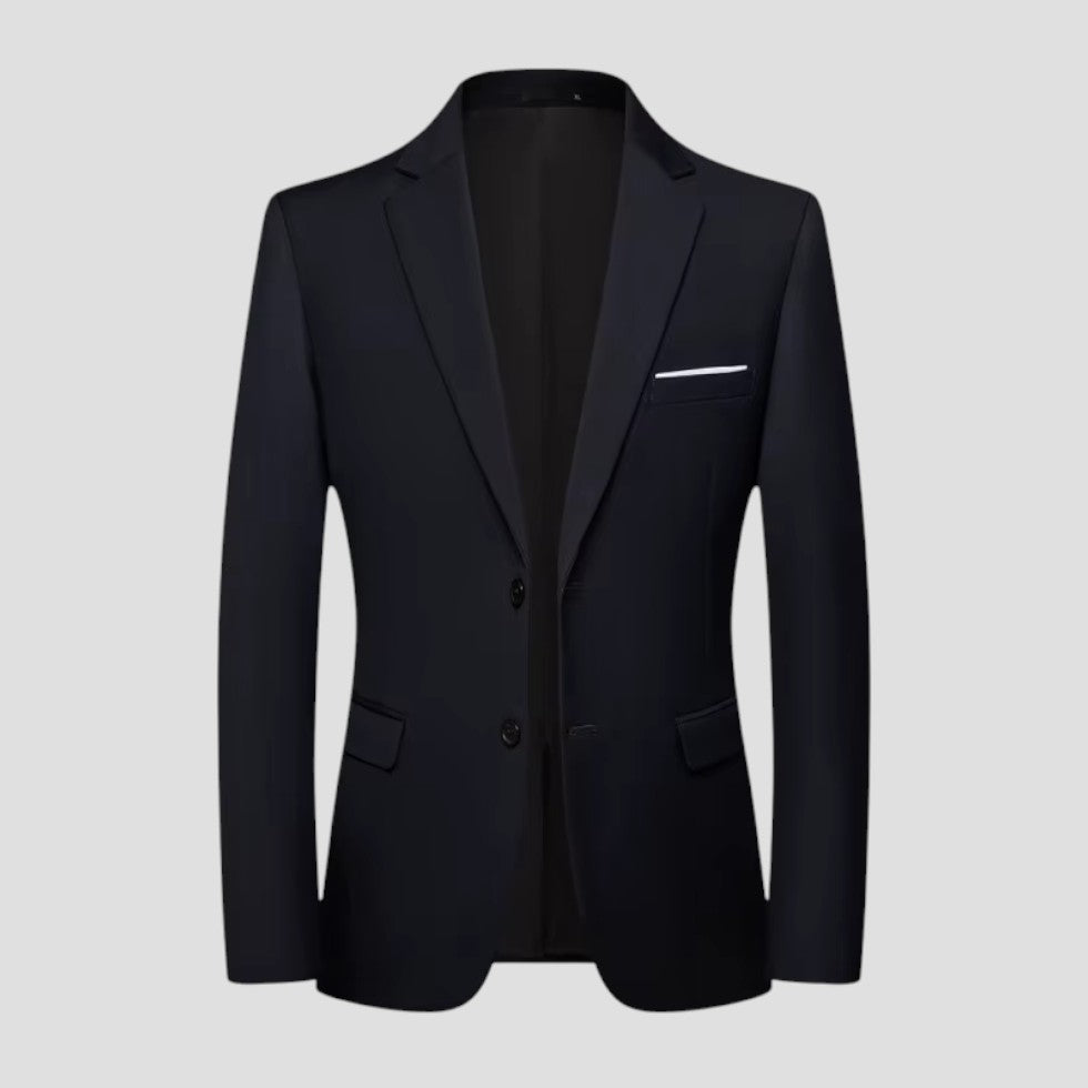 Herren Blazer Business Jacke Zwei Knöpfe 0