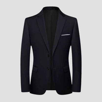 Herren Blazer Business Jacke Zwei Knöpfe 0
