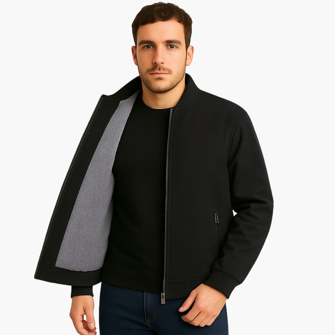 Herren Bomberjacke mit Fleecefutter 2