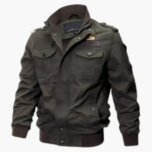 Herren Bomberjacke mit Reißverschluss und Fronttaschen 0