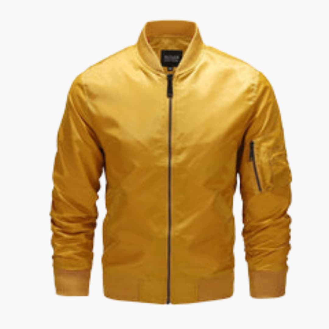 Herren Bomberjacke mit Reißverschluss und Fronttaschen 3