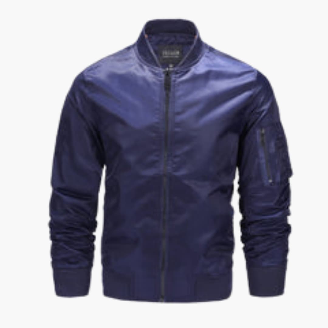 Herren Bomberjacke mit Reißverschluss und Fronttaschen 6