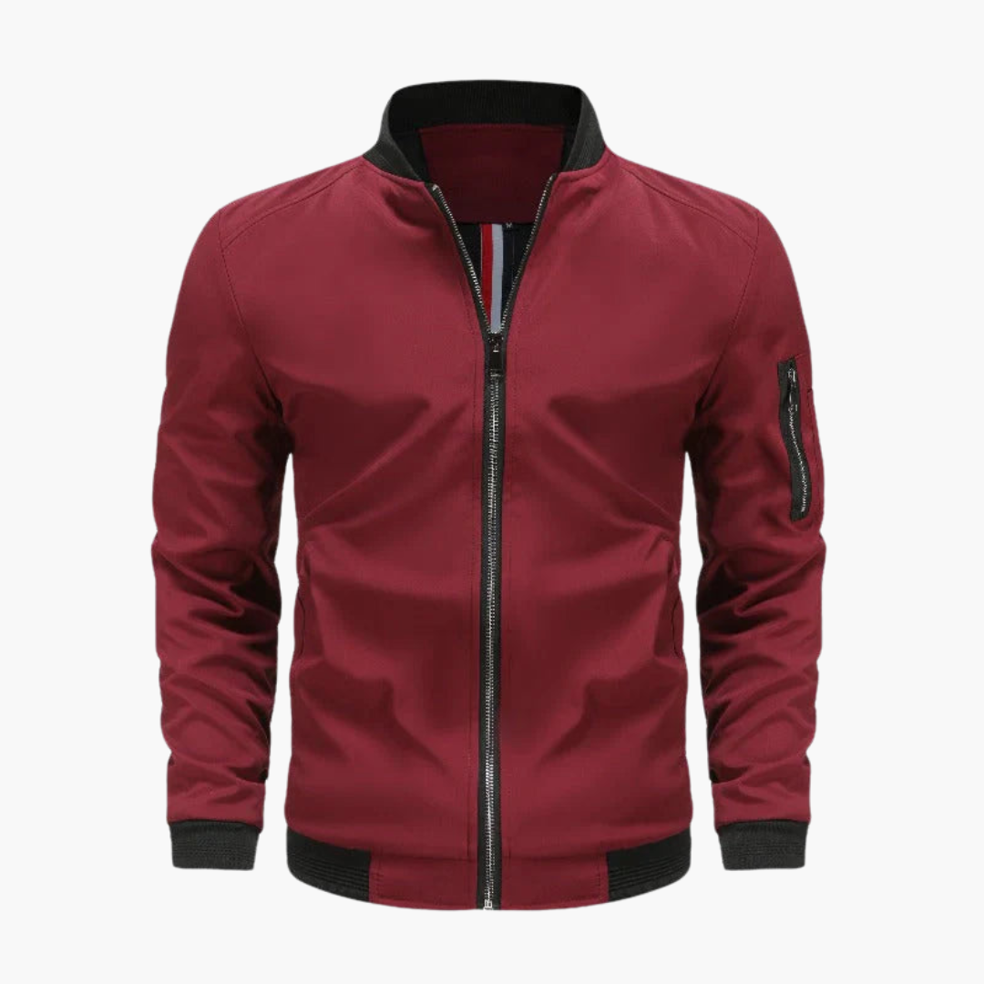 Herren Bomberjacke mit Reißverschluss und klassischem Schnitt 3