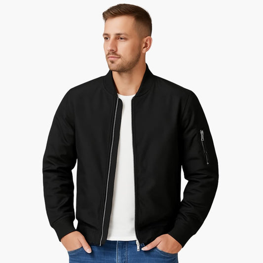 Herren Bomberjacke mit Rippbund 0