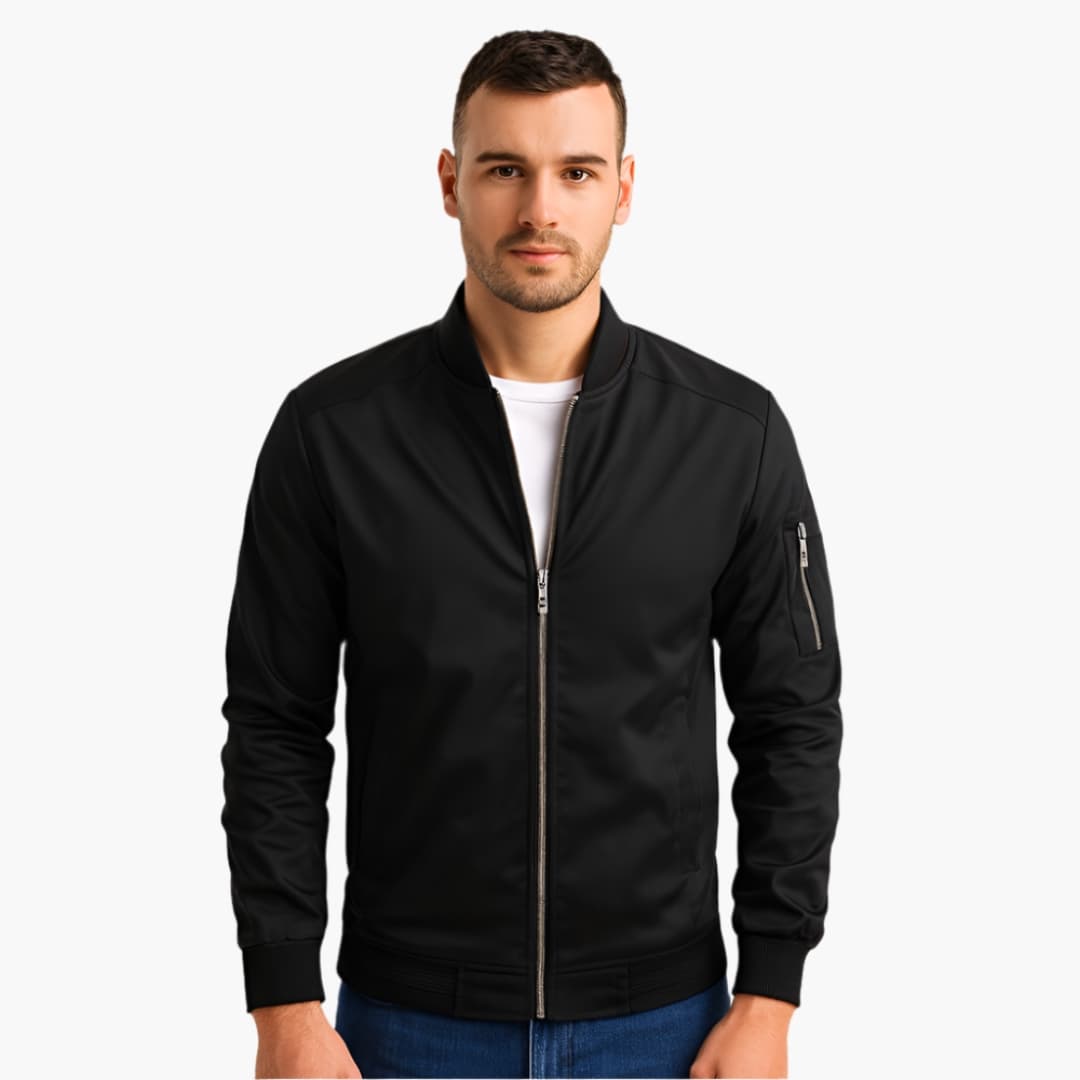 Herren Bomberjacke mit Rippbündchen 0