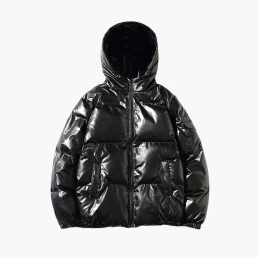 Herren Daunenjacke mit Reißverschluss und langen Ärmeln 0