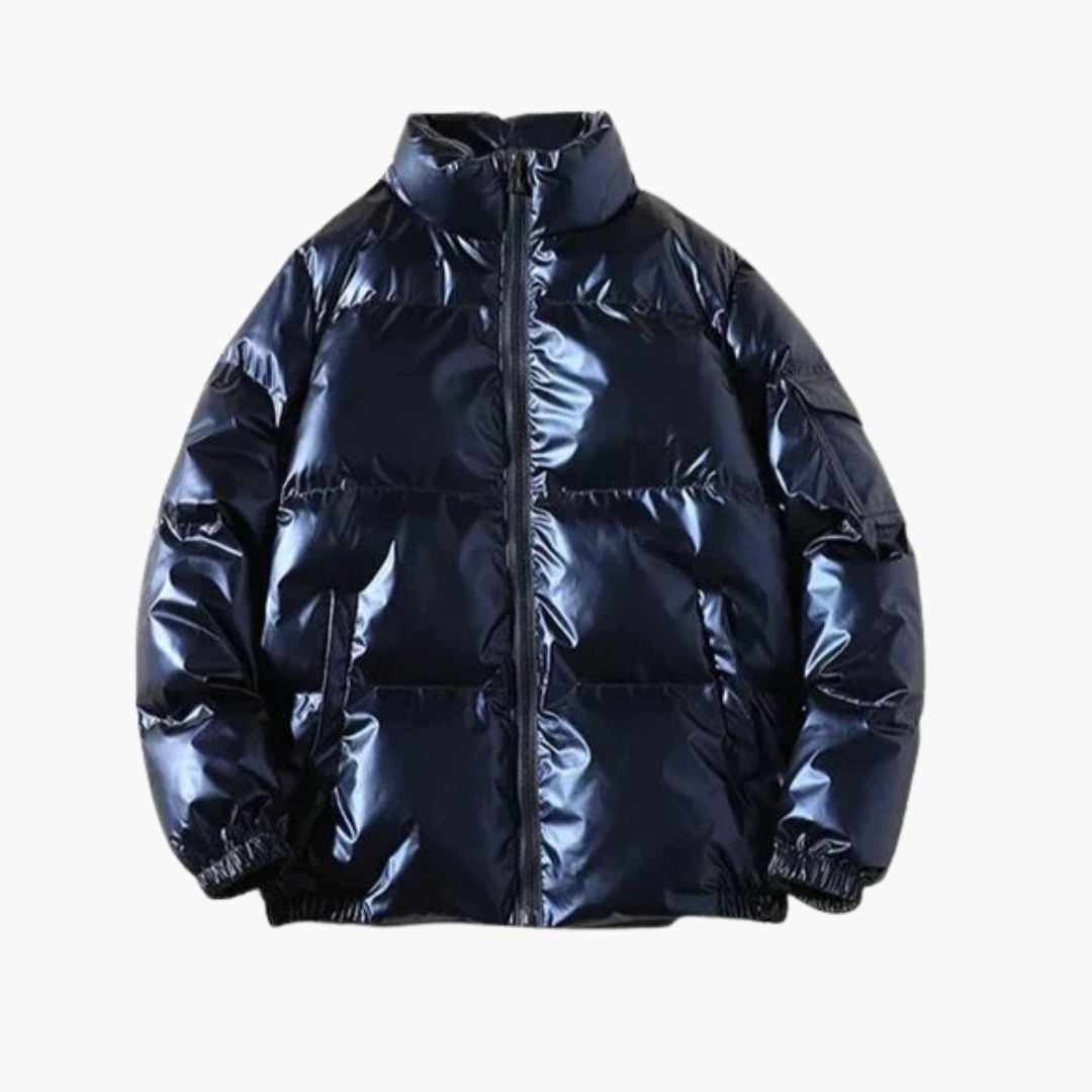 Herren Daunenjacke mit Reißverschluss und langen Ärmeln 5