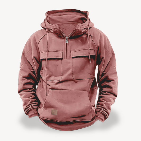 Herren Fleece-Cargo-Hoodie | Loravelle 0