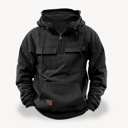 Herren Fleece-Cargo-Hoodie | Loravelle 1