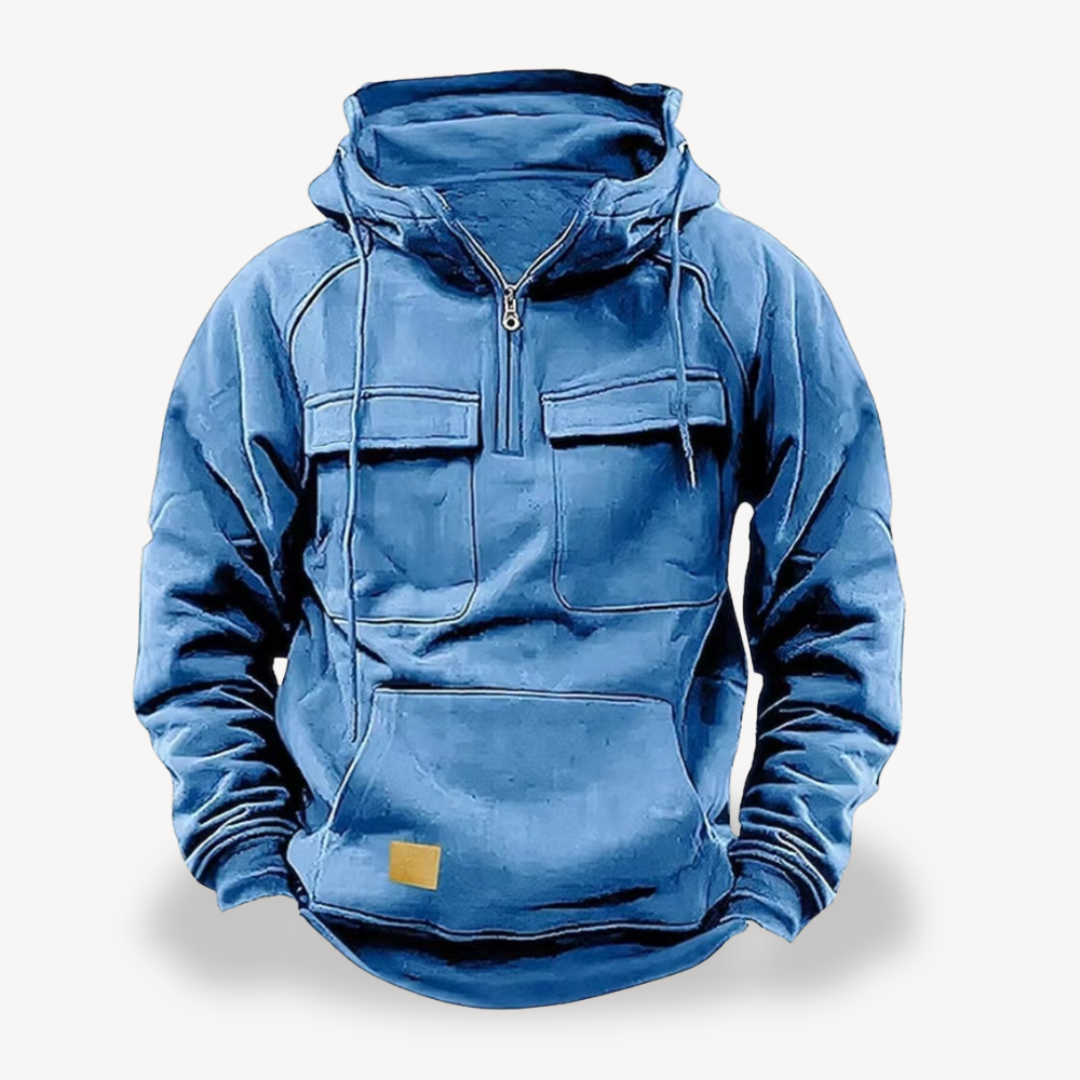 Herren Fleece-Cargo-Hoodie | Loravelle 2
