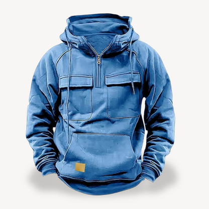 Herren Fleece-Cargo-Hoodie | Loravelle 2