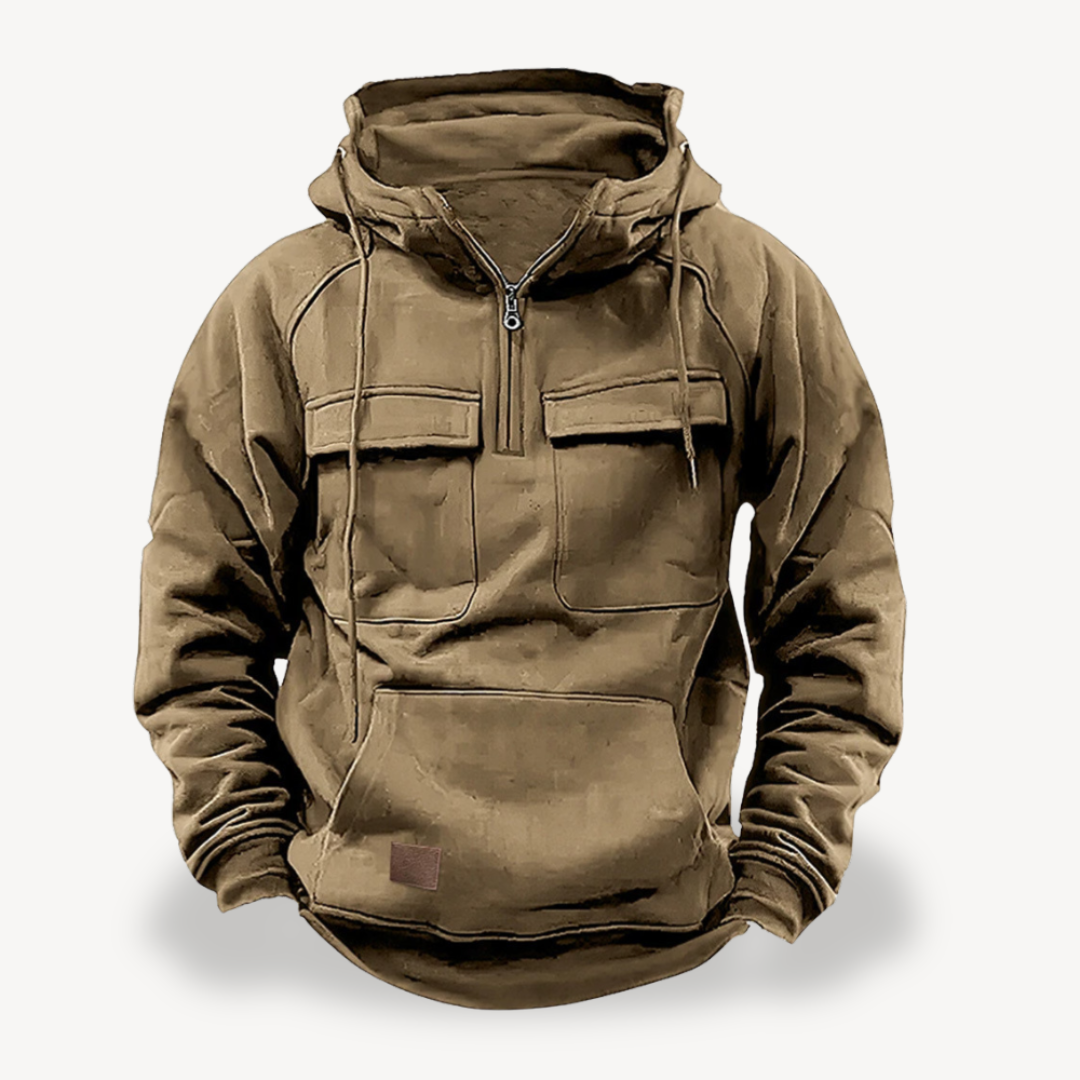 Herren Fleece-Cargo-Hoodie | Loravelle 3