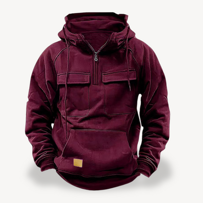 Herren Fleece-Cargo-Hoodie | Loravelle 4