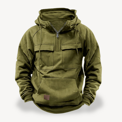Herren Fleece-Cargo-Hoodie | Loravelle 5