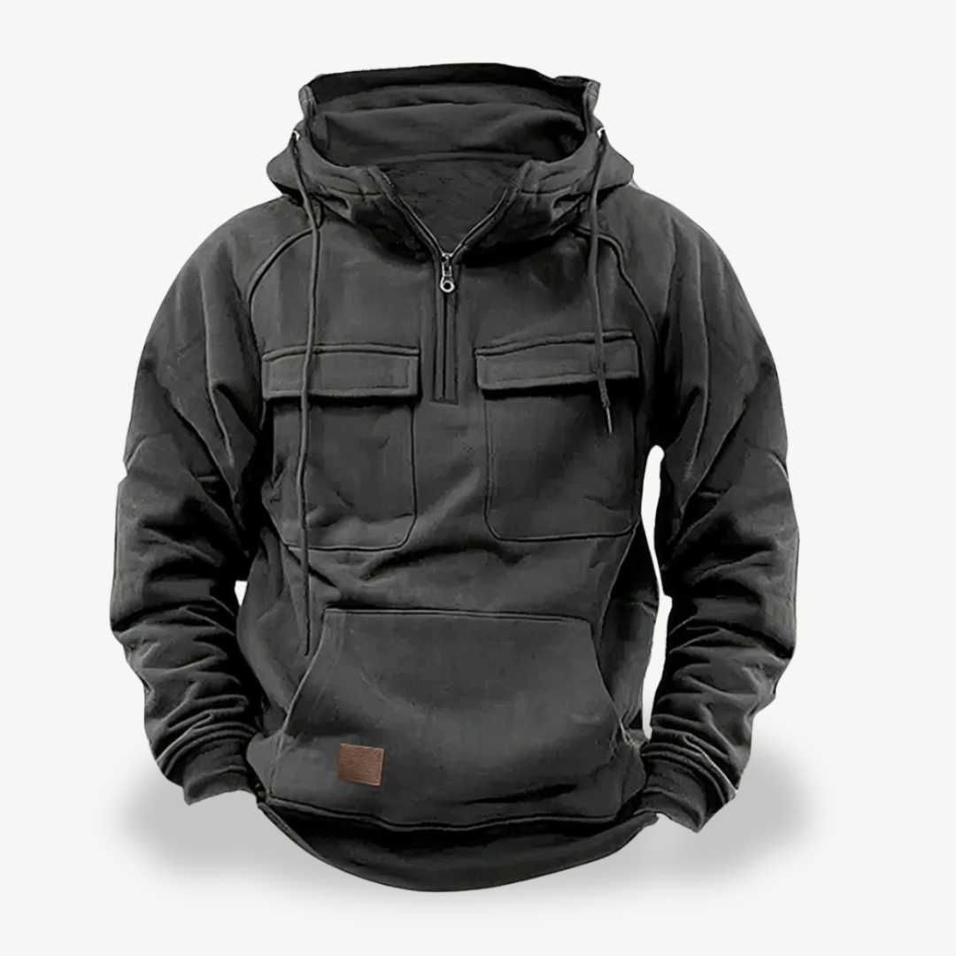 Herren Fleece-Cargo-Hoodie | Loravelle 6