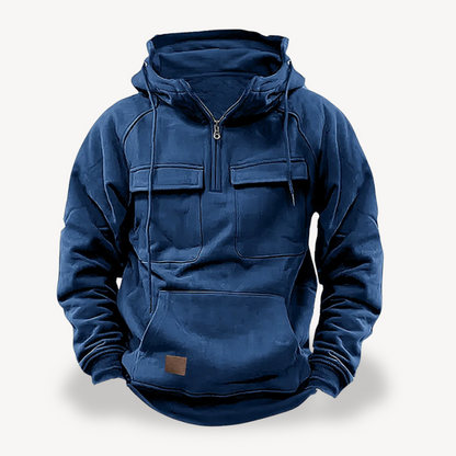 Herren Fleece-Cargo-Hoodie | Loravelle 7