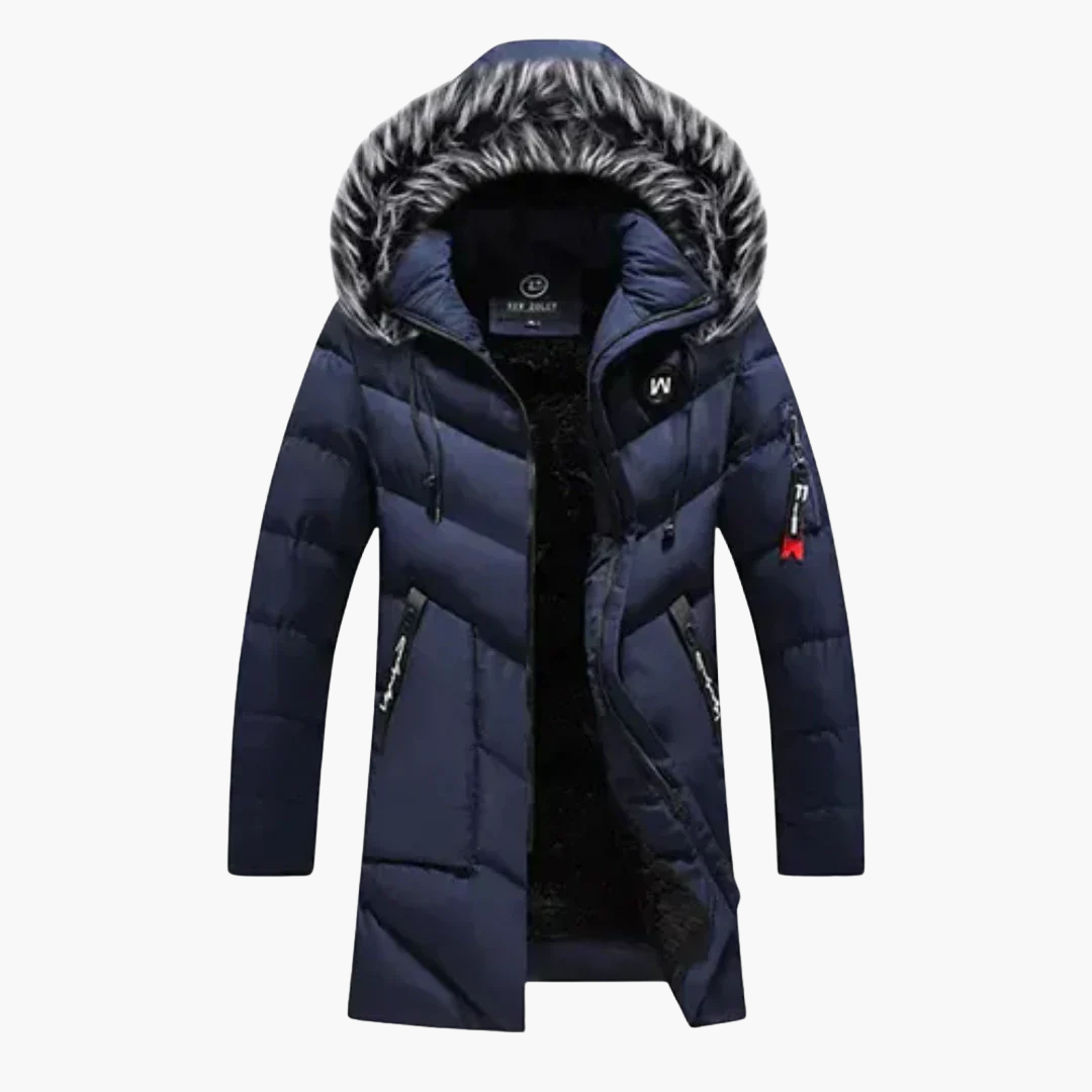 Herren Jacke mit Kapuze und gesteppter Oberfläche 1