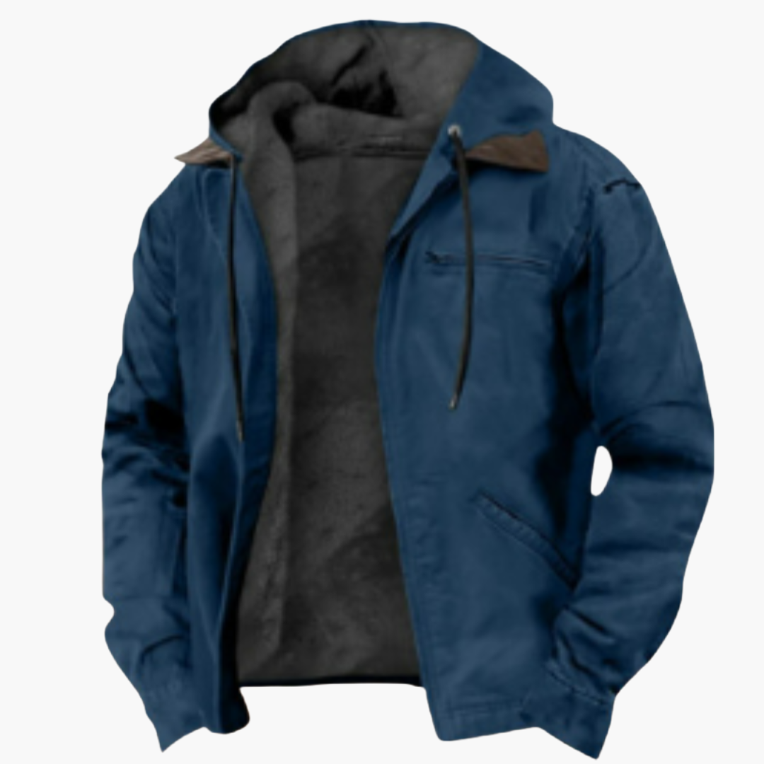 Herren Jacke mit Kapuze und wärmendem Innenfutter 2