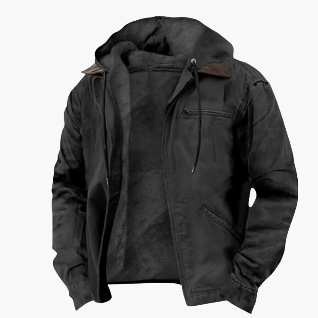 Herren Jacke mit Kapuze und wärmendem Innenfutter 4